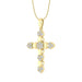 LADIES PENDANT WITH CHAIN 0.25CT ROUND DIAMOND 10K YELLOW GOLD