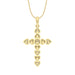 LADIES PENDANT WITH CHAIN 0.25CT ROUND DIAMOND 10K YELLOW GOLD
