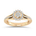 LADIES RING 0.33CT ROUND DIAMOND 10K YELLOW GOLD