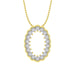 LADIES NECKLACE 0.20CT ROUND DIAMOND 10K YELLOW GOLD