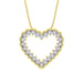 LADIES NECKLACE 0.20CT ROUND DIAMOND 10K YELLOW GOLD