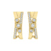 LADIES EARRINGS 0.30CT ROUND DIAMOND 10K YELLOW GOLD