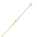 Stylish 10K Yellow Gold Diamond Bangle For Women With Sparkling 0.33 Ct Round Diamonds. A Modern And Elegant Fine Jewelry