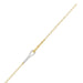 Stylish 10K Yellow Gold Diamond Bangle For Women With Sparkling 0.33 Ct Round Diamonds. A Modern And Elegant Fine Jewelry