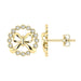 LADIES EARRINGS 0.25CT ROUND DIAMOND 10K YELLOW GOLD