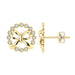 LADIES PENDANT WITH CHAIN 0.13CT ROUND DIAMOND 10K YELLOW GOLD