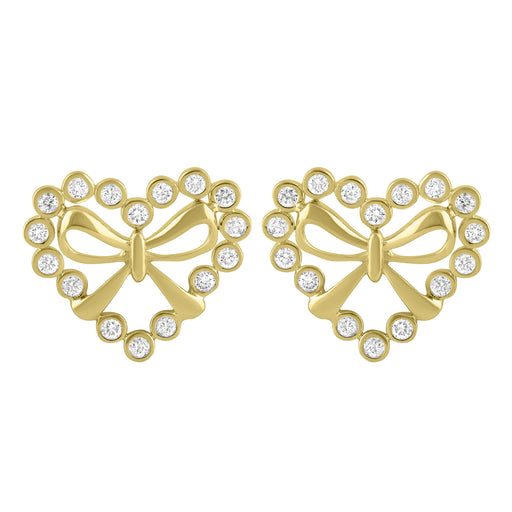 LADIES PENDANT WITH CHAIN 0.13CT ROUND DIAMOND 10K YELLOW GOLD