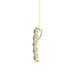 14K Yellow Gold 1.80Ct Emerald And Round Diamond Pendant For Women. A Refined Luxury Jewelry Design Includes Chain