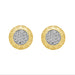 LADIES EARRINGS 0.25CT ROUND DIAMOND 10K YELLOW GOLD