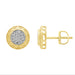 LADIES EARRINGS 0.25CT ROUND DIAMOND 10K YELLOW GOLD