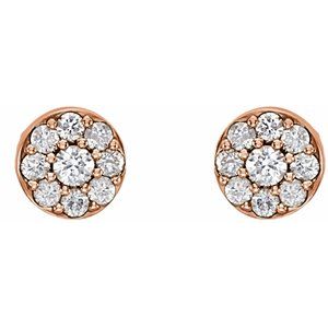 Lab-Grown Diamond Cluster Earrings
