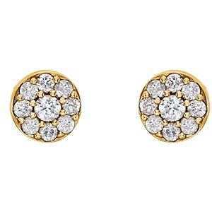Lab-Grown Diamond Cluster Earrings