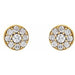 Lab-Grown Diamond Cluster Earrings
