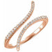 Ladies Natural Diamond Ring (I1, G-H) — 14K Rose Gold