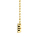 LADIES PENDANT WITH CHAIN 0.25CT ROUND/BAGUETTE DIAMOND 14K YELLOW GOLD