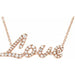 Ladies Natural Diamond Necklace (I1, H-I) — 14K Rose Gold