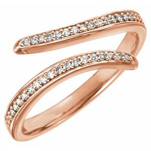 Ladies Natural Diamond Ring (I1, G-H) — 14K Rose Gold