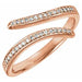 Ladies Natural Diamond Ring (I1, G-H) — 14K Rose Gold