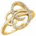 Ladies Natural Diamond Ring (I1, G-H) — 14K Yellow Gold
