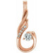 Ladies Natural Diamond Pendant (I1, G-H) — 14K Rose Gold