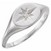 Ladies Natural Diamond Ring — Platinum