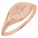 Ladies Natural Diamond Ring — 14K Rose Gold
