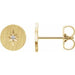 Ladies Natural Diamond Earrings (I1, G-H) — 14K Yellow Gold