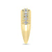 LADIES BAND 0.50CT ROUND DIAMOND 10K YELLOW GOLD