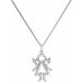 Ladies Natural Diamond Girl Necklace (I1, G-H) — Platinum