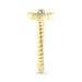 LADIES RING 0.15CT ROUND DIAMOND 10K YELLOW GOLD