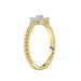 10K Yellow Gold Ladies Diamond Ring Featuring 0.15 Ct Round Diamonds. Stylish Fine Jewelry Piece Perfect For Daily Wear And Gifting.