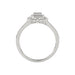 Ladies 0.20Ct Round Diamond Sterling Silver White Engagement Ring � Elegant Promise Ring For Women