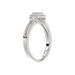 Ladies 0.20Ct Round Diamond Sterling Silver White Engagement Ring � Elegant Promise Ring For Women