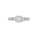 Ladies 0.20Ct Round Diamond Sterling Silver White Engagement Ring � Elegant Promise Ring For Women