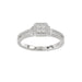 Ladies 0.20Ct Round Diamond Sterling Silver White Engagement Ring � Elegant Promise Ring For Women