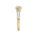 LADIES RING 0.20CT ROUND DIAMOND 10K YELLOW GOLD