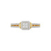 LADIES RING 0.20CT ROUND DIAMOND 10K YELLOW GOLD