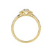 LADIES RING 0.25CT ROUND DIAMOND 10K YELLOW GOLD