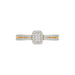 LADIES RING 0.20CT ROUND DIAMOND 10K YELLOW GOLD