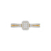 LADIES RING 0.20CT ROUND DIAMOND 10K YELLOW GOLD