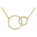 Ladies Natural Diamond Circle Necklace (I1, H-I) — 14K Yellow Gold