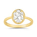 LADIES RING 0.20CT ROUND/BAGUETTE DIAMOND 10K YELLOW GOLD