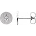 Ladies Natural Diamond Earrings (I1, Ghi) — Sterling Silver