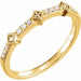 Ladies Natural Diamond Stackable Ring (I1, H+) — 14K Yellow Gold