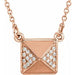 Ladies Natural Diamond 16 1/ Necklace (I1, G-H) — 14K Rose Gold
