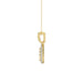 Elegant 10K Yellow Gold Ladies Teardrop Nugget Pendant Featuring A Cluster Of 0.20 Ct Round Diamonds. Includes Chain