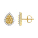 LADIES RING 0.20CT ROUND DIAMOND 10K YELLOW GOLD