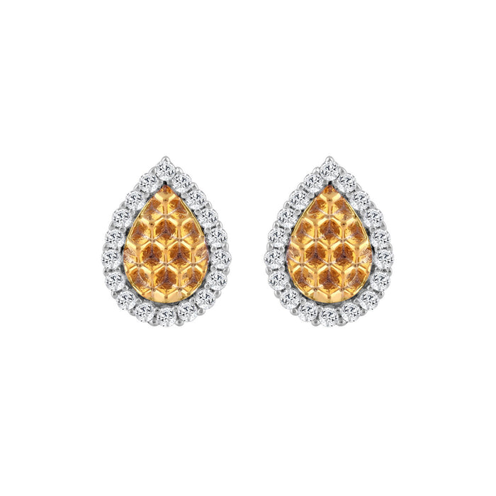 LADIES RING 0.20CT ROUND DIAMOND 10K YELLOW GOLD