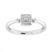 Ladies 0.10Ct Round Diamond Sterling Silver White Cluster Ring � Fashion Or Engagement Jewelry Gift