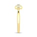 LADIES RING 0.10CT ROUND DIAMOND 10K YELLOW GOLD